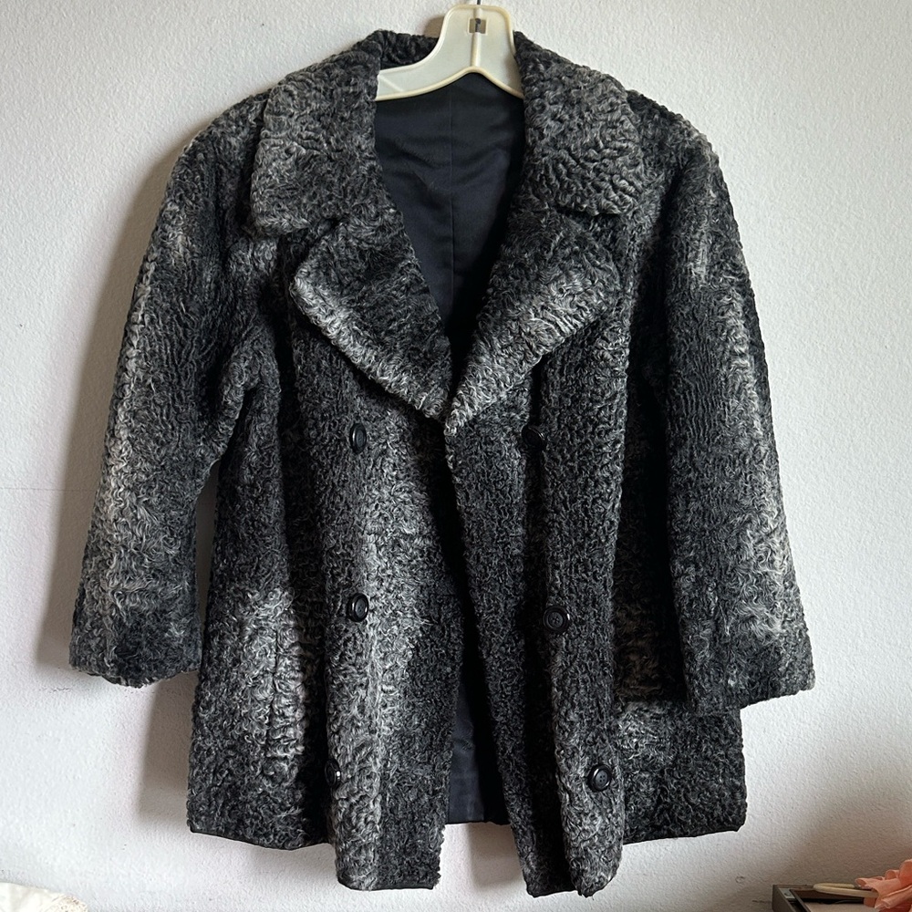 Elegant Gray Teddy Jacket for Women